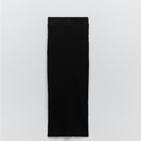 Zara Ribbed Midi Skirt - Picture 2 of 4